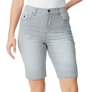 🆕 Gloria Vanderbilt Amanda Denim Bermuda Shorts size 6
